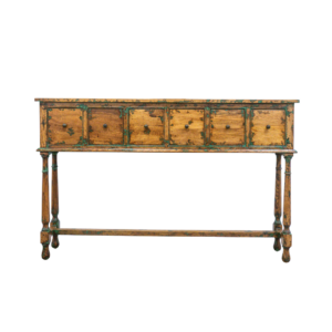 Large Verdigris Console Table