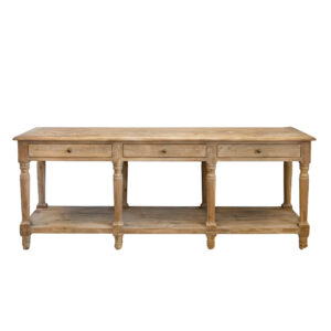 Large Pine Open Console Table