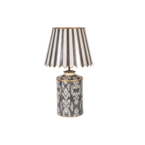 Ivory Scalloped Edge Lamp