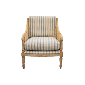Sophie Blue Ticking Stripe Armchair