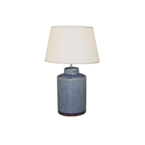 Blue Glazed Ceramic Lamp