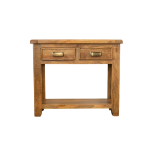 Denham Smoked Solid Mango Wood Console Table