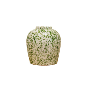 Green Splatter Vase
