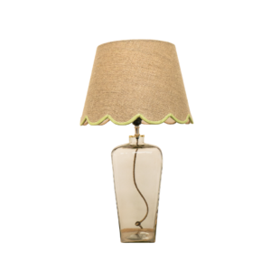 Isabelle Lamp with Green Scallop Shade