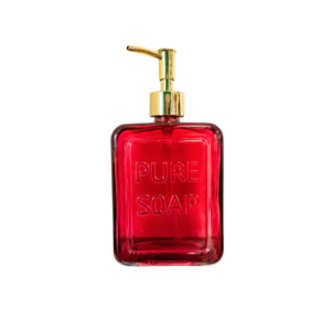 Pink Embossed Soap Dispenser