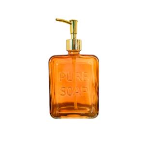 Orange Embossed Soap Dispenser