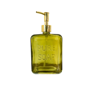 Green Embossed Soap Dispenser