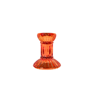 Orange Stem Candle Holder