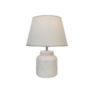 White Glazed Ceramic Lamp
