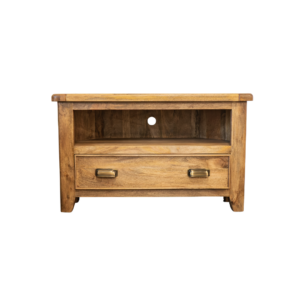 Denham Smoked Solid Mango Wood Corner TV