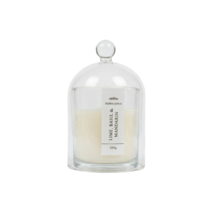 Lime, Basil & Mandarin Candle with Cloche