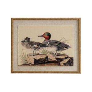 Teals on Linen