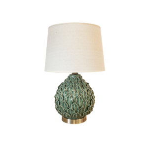 Frosty Spruce Ceramic Lamp