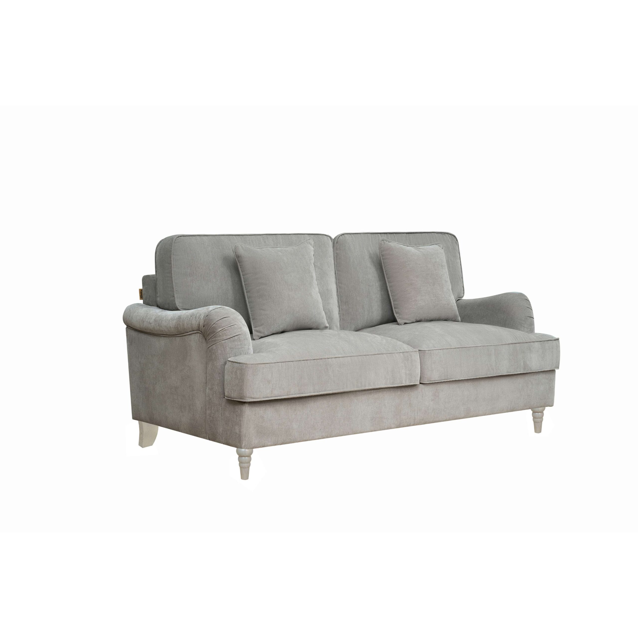 Stowe 3 Seater Sofa in Soft Grey - Image 2
