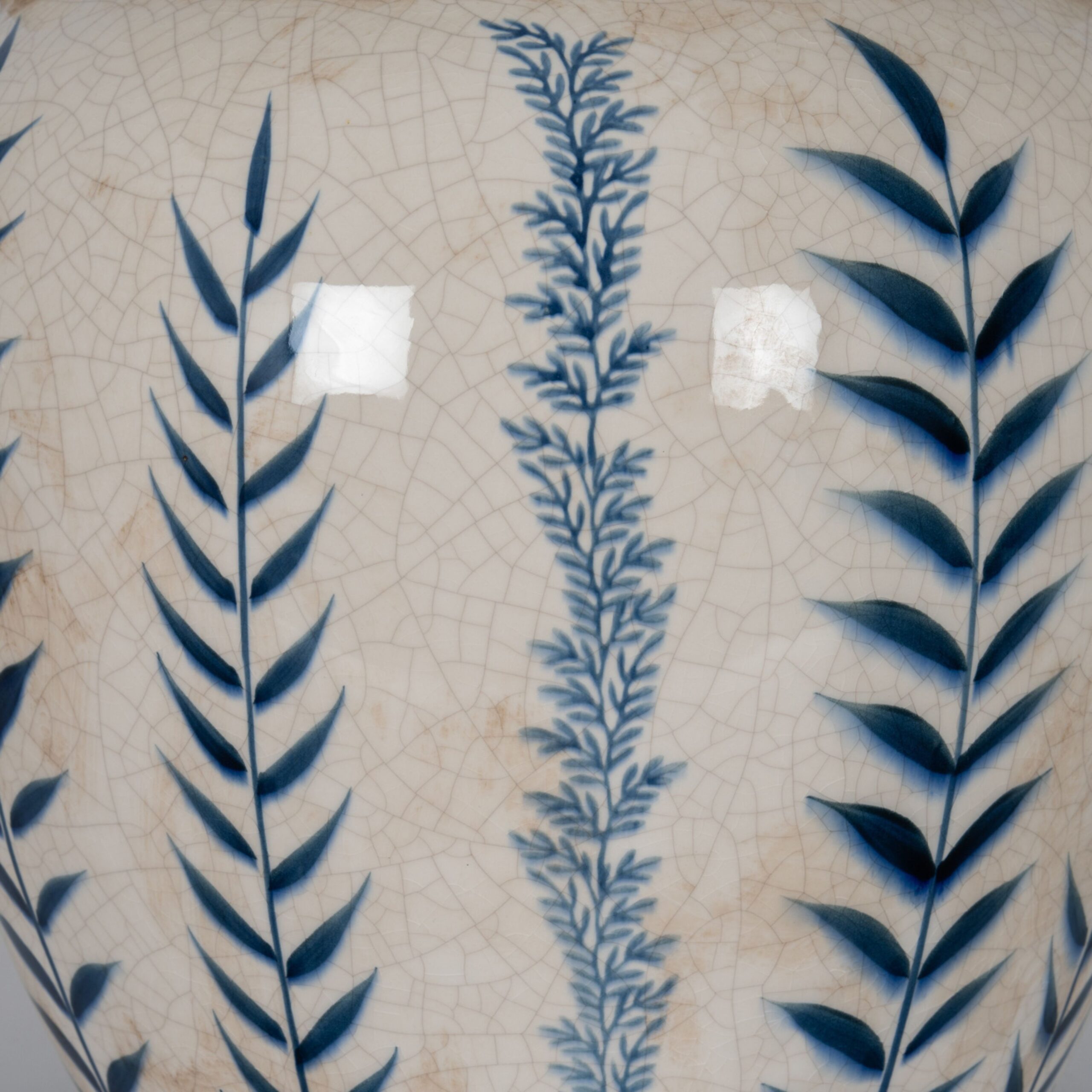 Oversized Blue Botanical Vase - Image 4