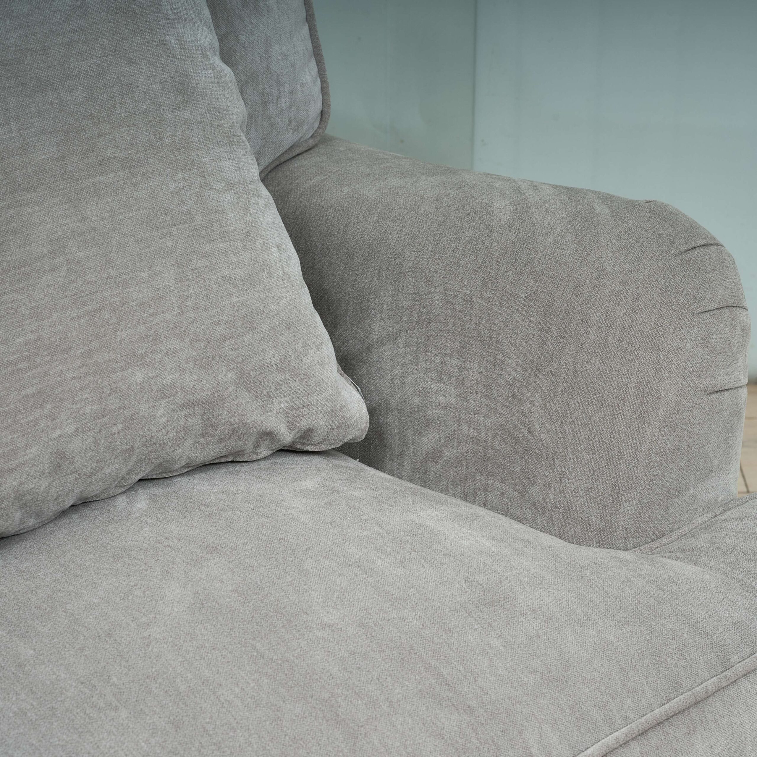 Stowe 2 Seater Sofa in Soft Grey - Image 4