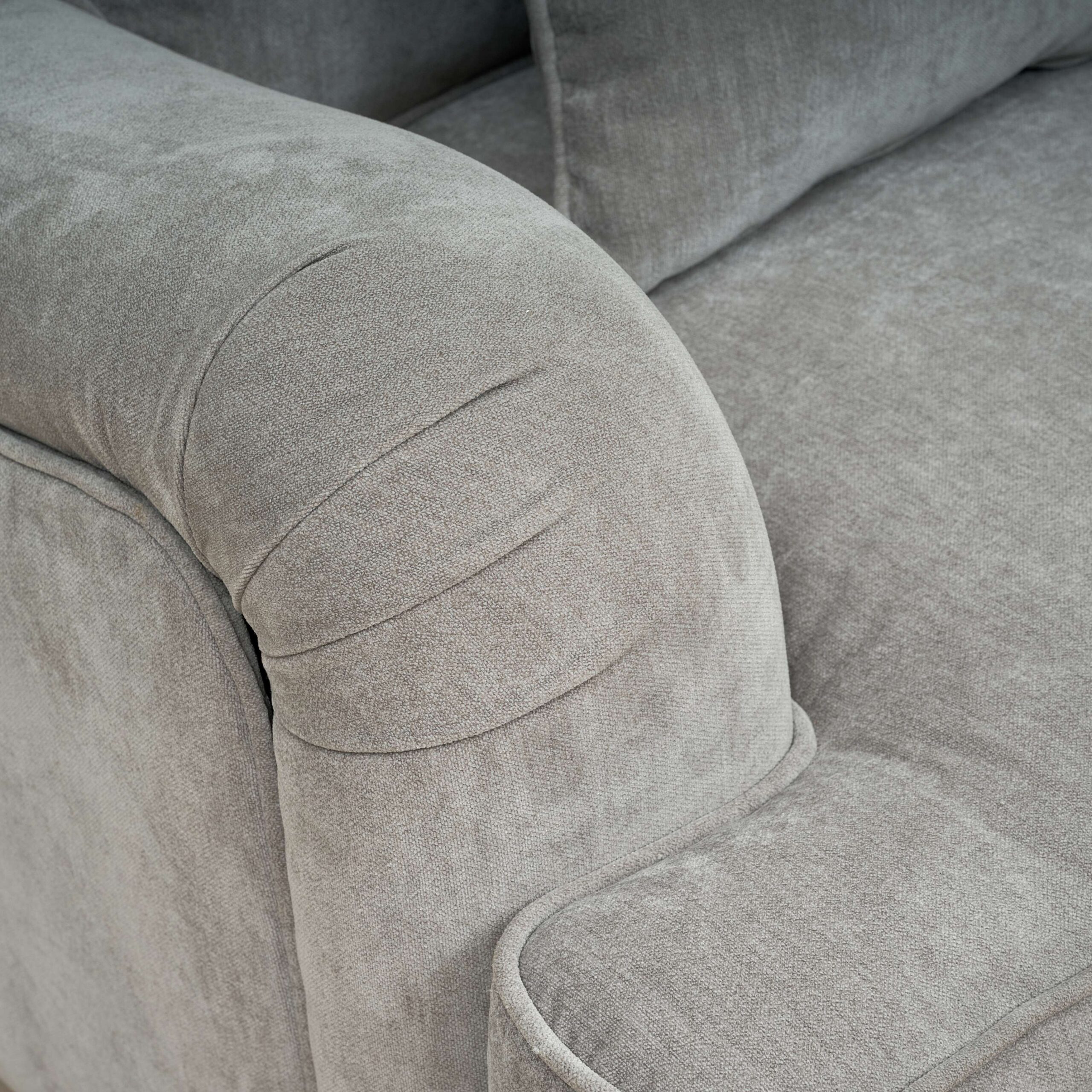 Stowe 2 Seater Sofa in Soft Grey - Image 6