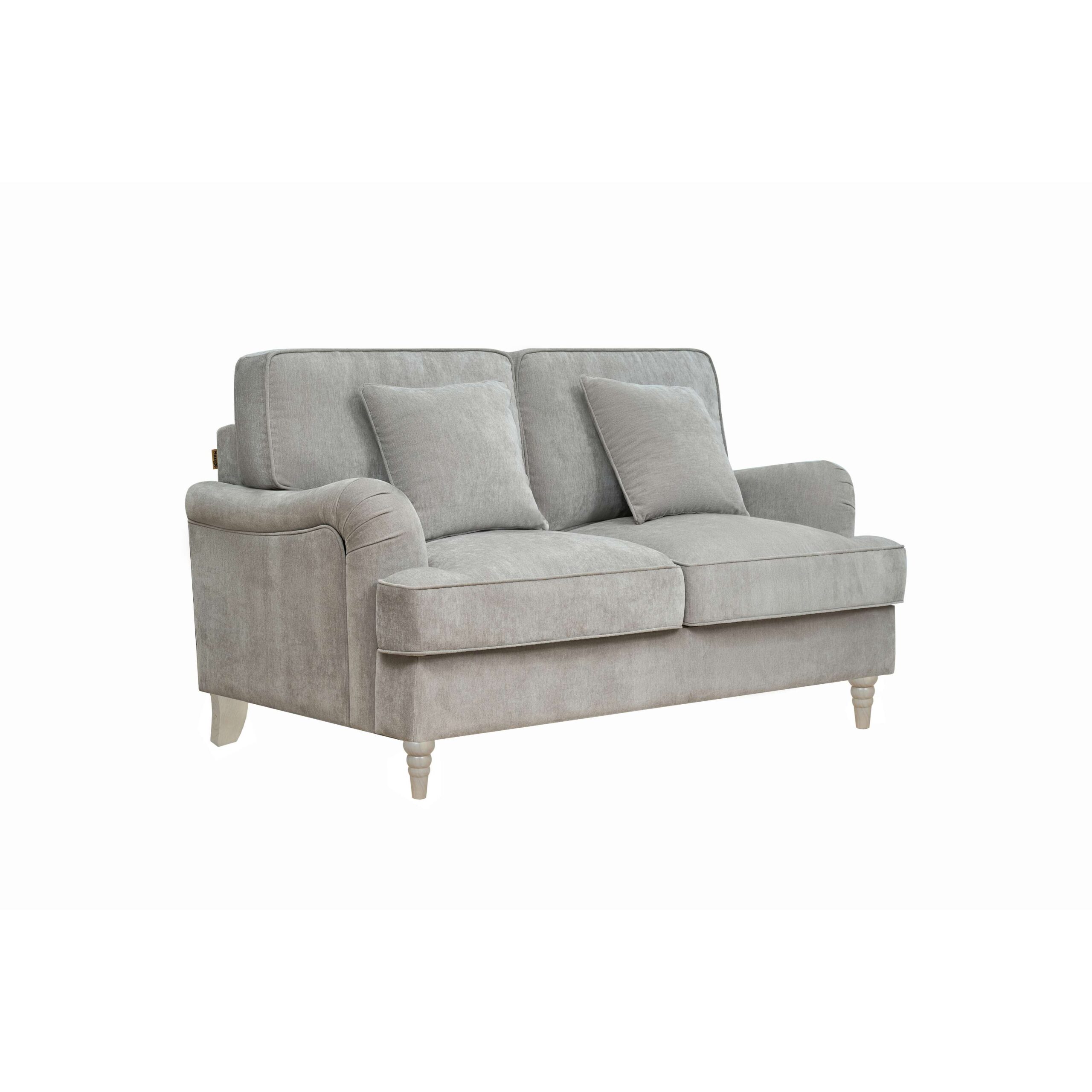 Stowe 2 Seater Sofa in Soft Grey - Image 2