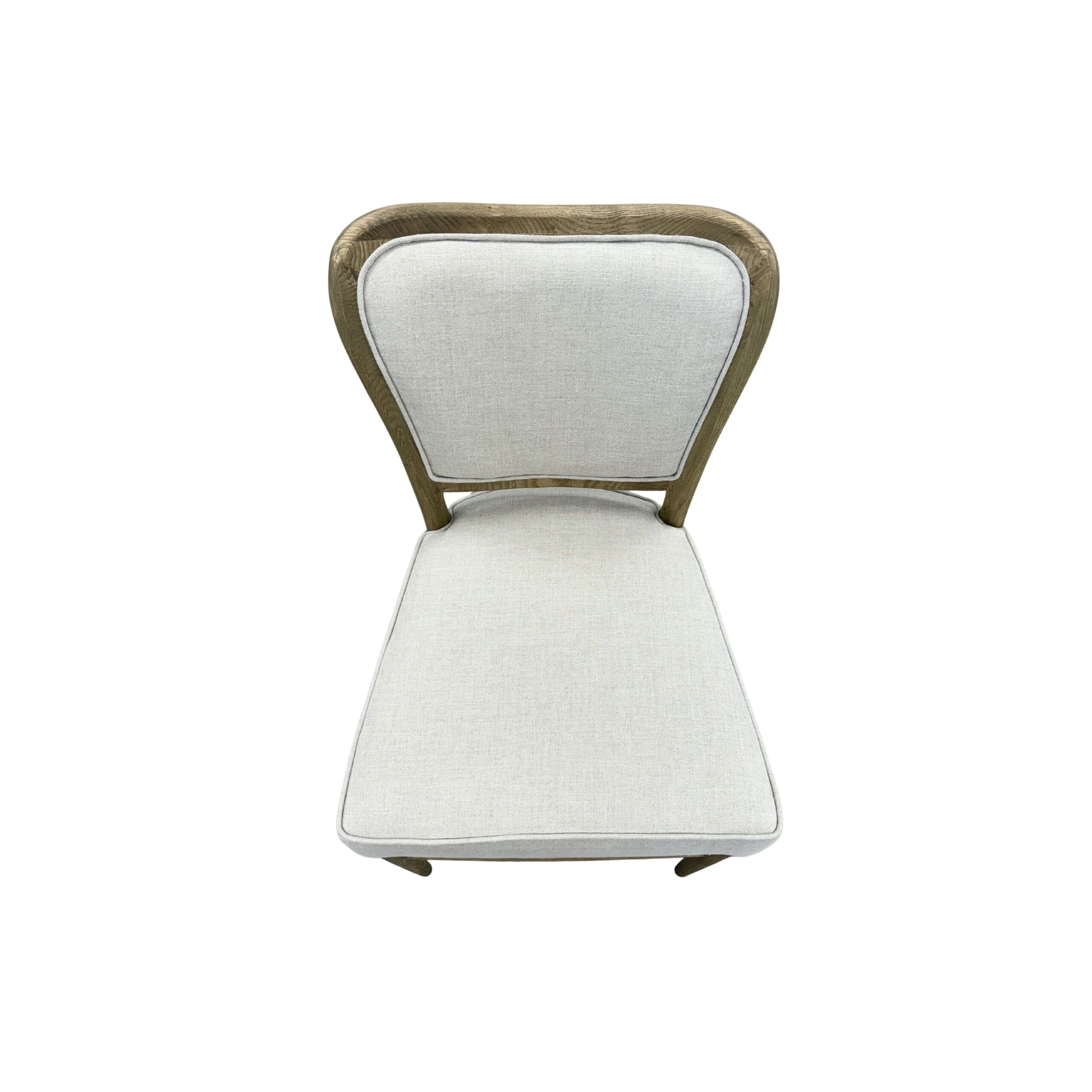 Pair of Natural Upholstered Dining Chairs - Image 6