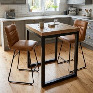 Reclaimed Timber Square Bar Table