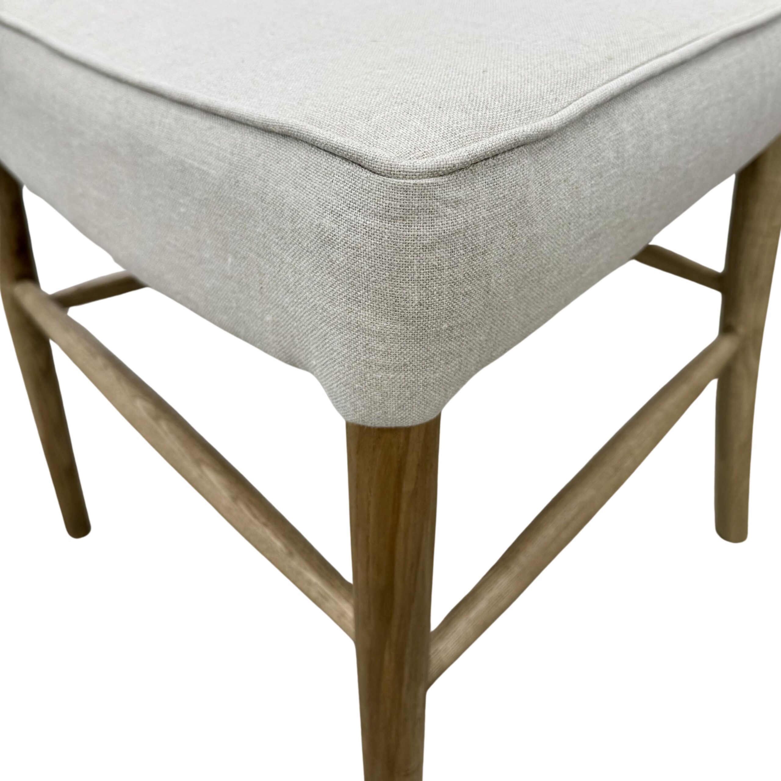 Pair of Natural Rattan Back Dining Chairs - Image 5
