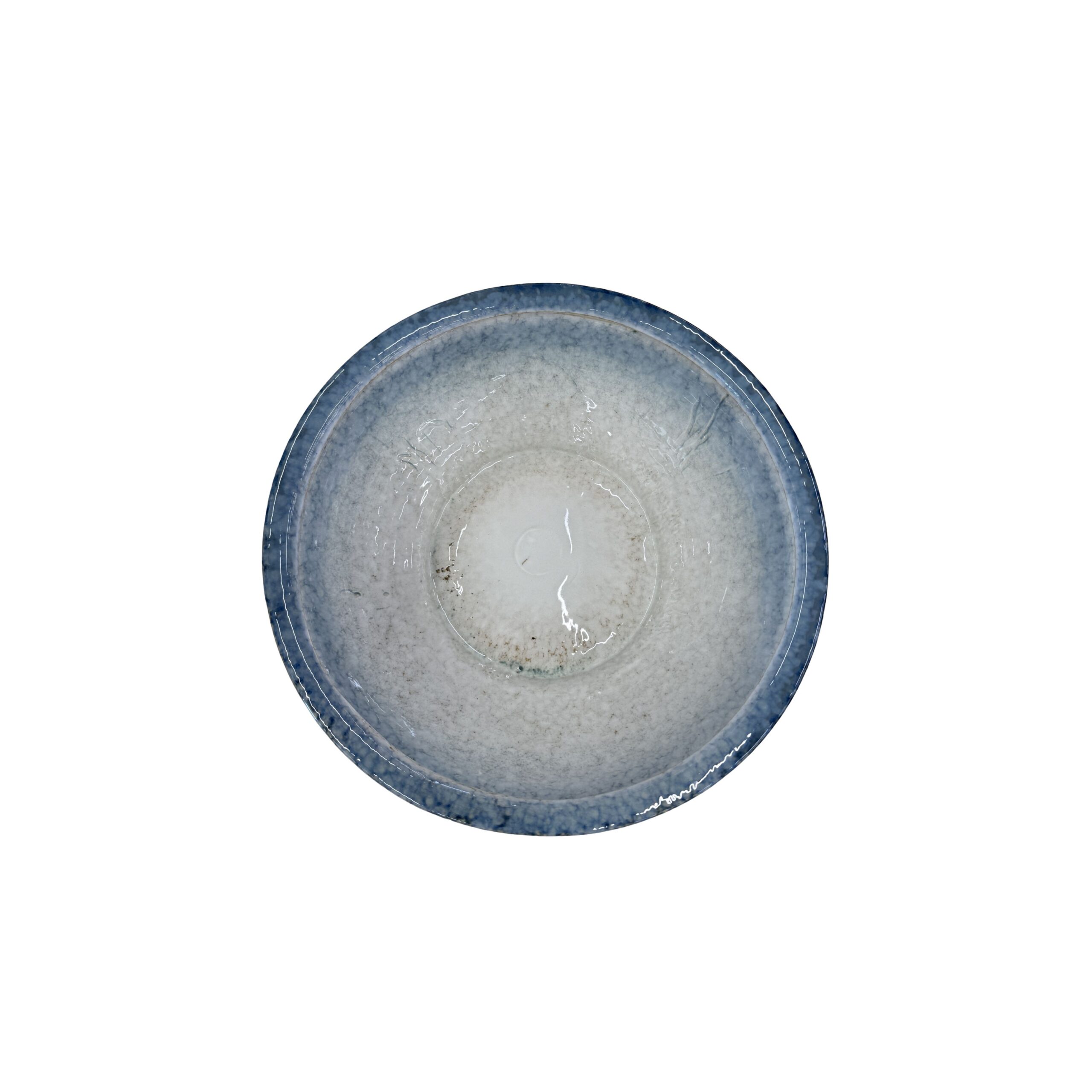 Blue Glazed Ceramic Bowl - Image 3