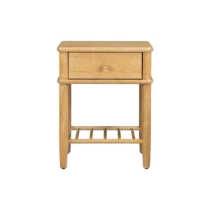 Wrenley Nordic Oak 1 Drawer Bedside Table