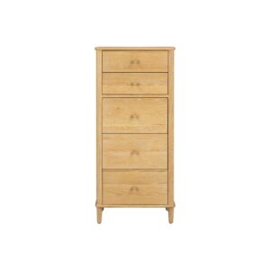 Wrenley Nordic Oak 5 Drawer Tall Boy