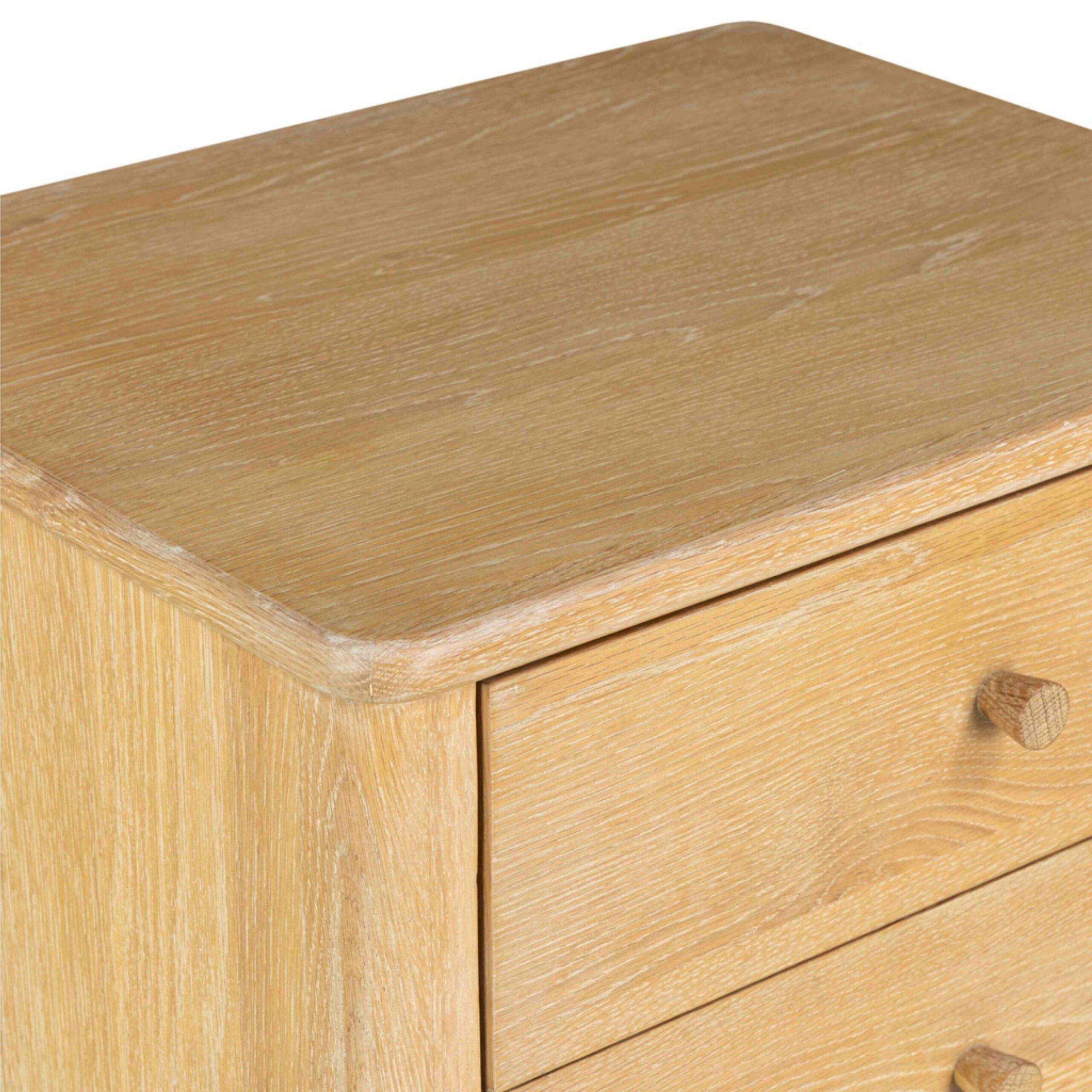 Wrenley Nordic Oak 5 Drawer Tall Boy - Image 5