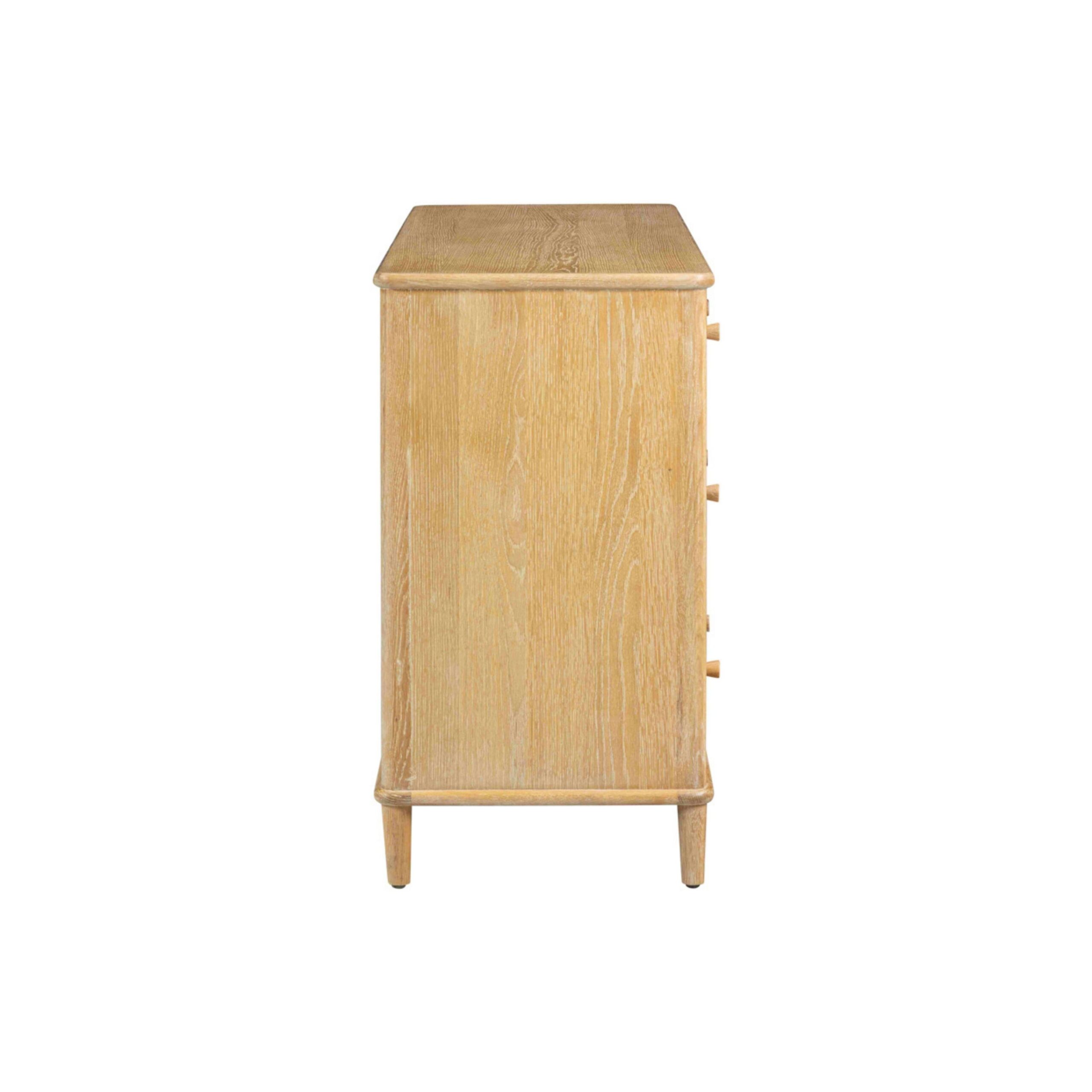 Wrenley Nordic Oak 6 Drawer Wide Chest - Image 7