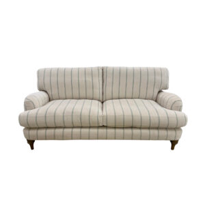 Clara Small Sofa in Stanton Jade Chenille with Vintage Oak Feet