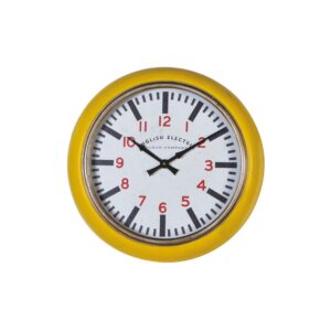 Yellow English Electric Wall Clock