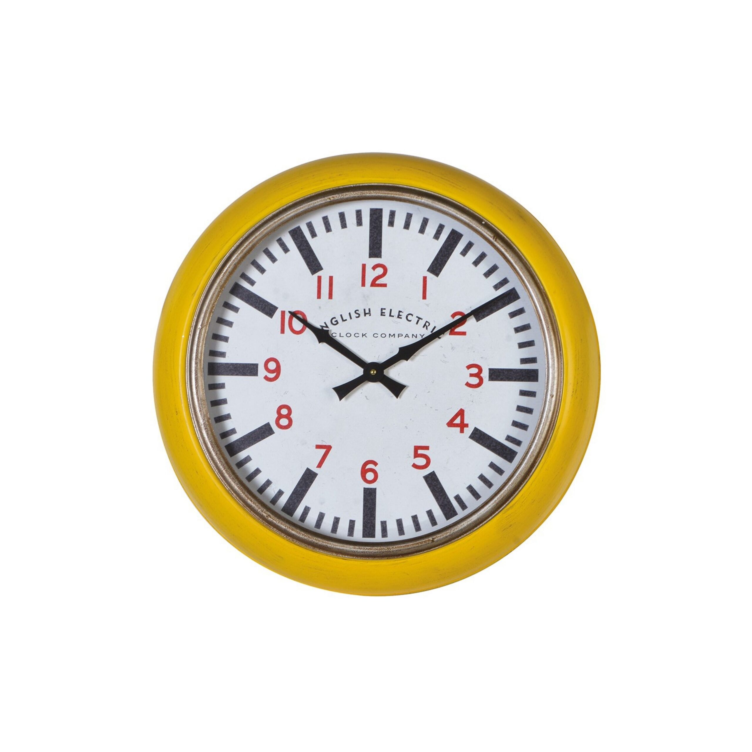 Yellow English Electric Wall Clock