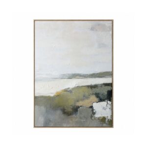 Hillside View Hand Painted Canvas in Frame