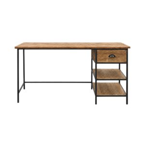Reclaimed Oak With Iron Frame Desk