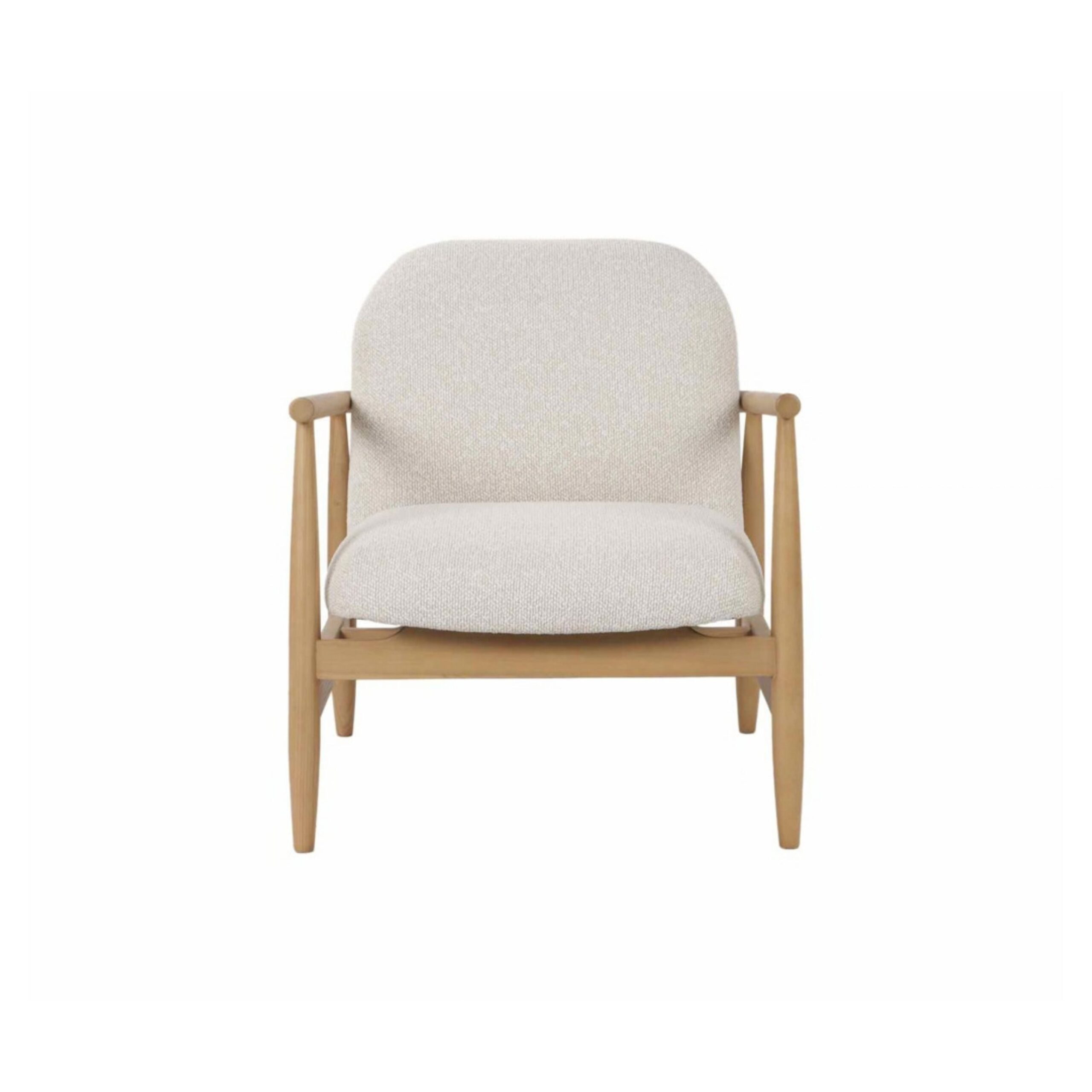 Natural Boucle Occasional Chair