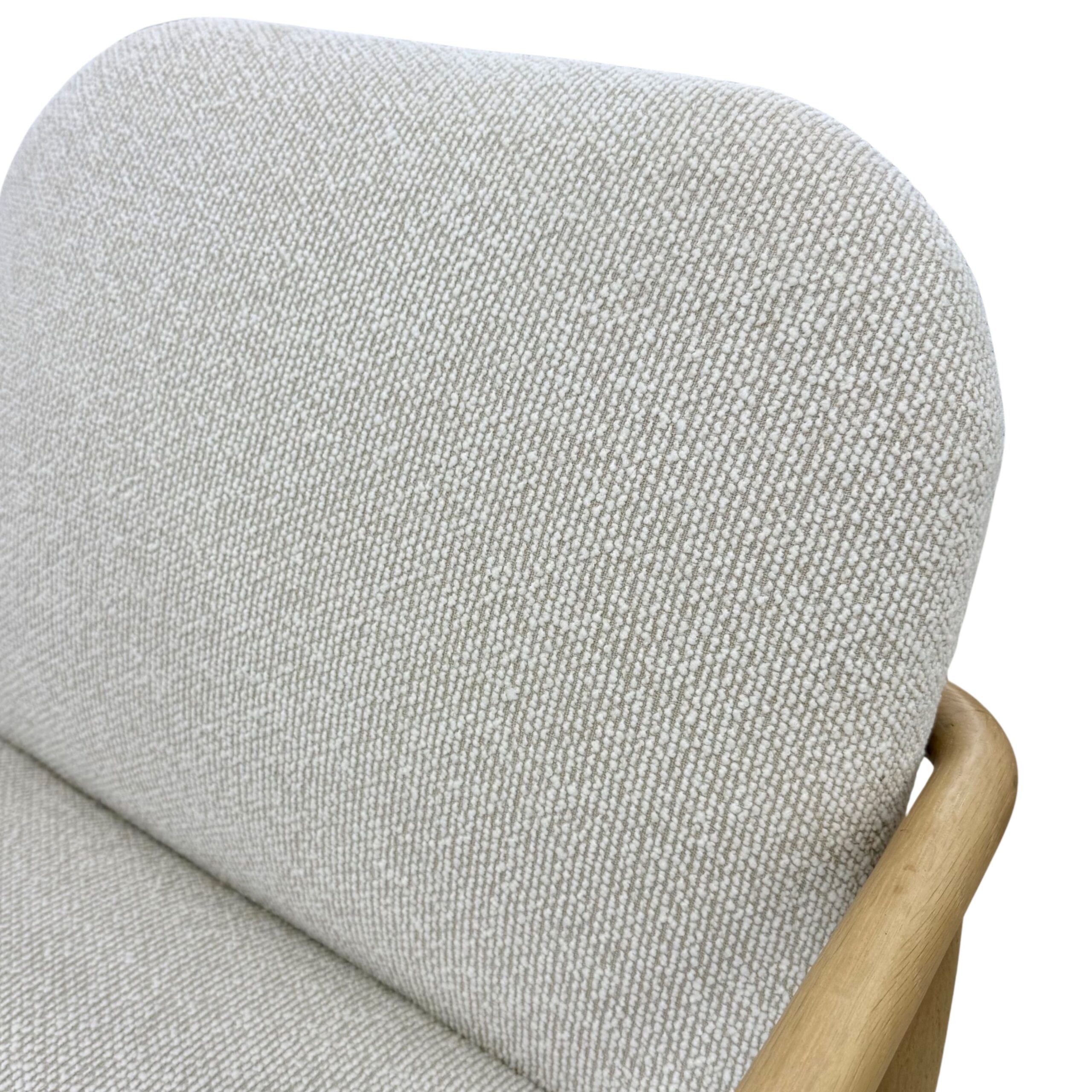 Natural Boucle Occasional Chair - Image 7