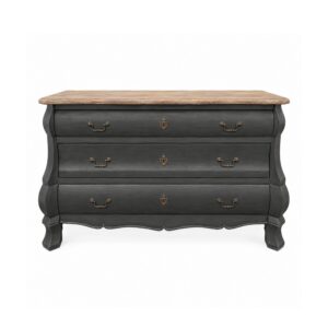 Elena 3 Drawer Chest in Dark Grey