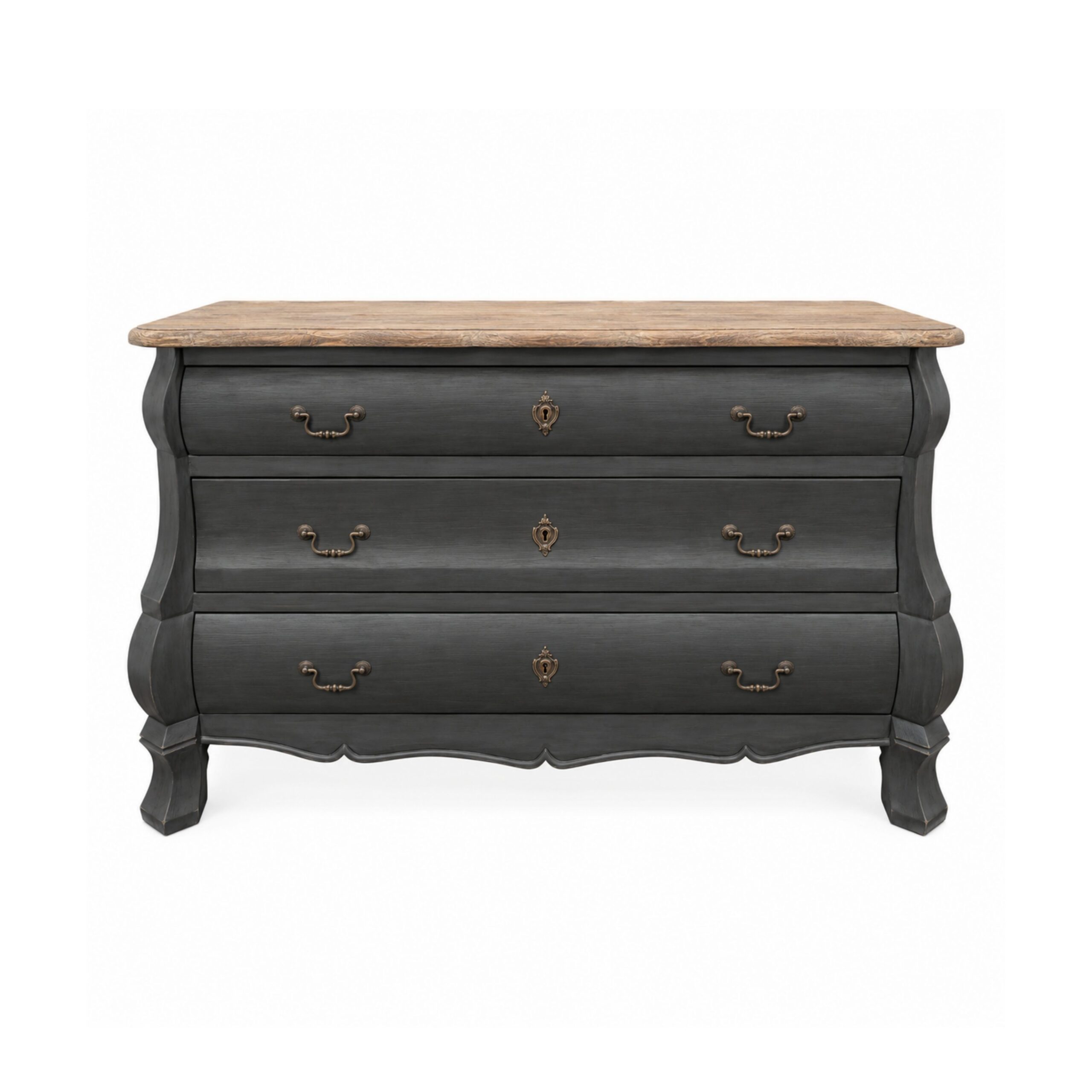 Elena 3 Drawer Chest in Dark Grey