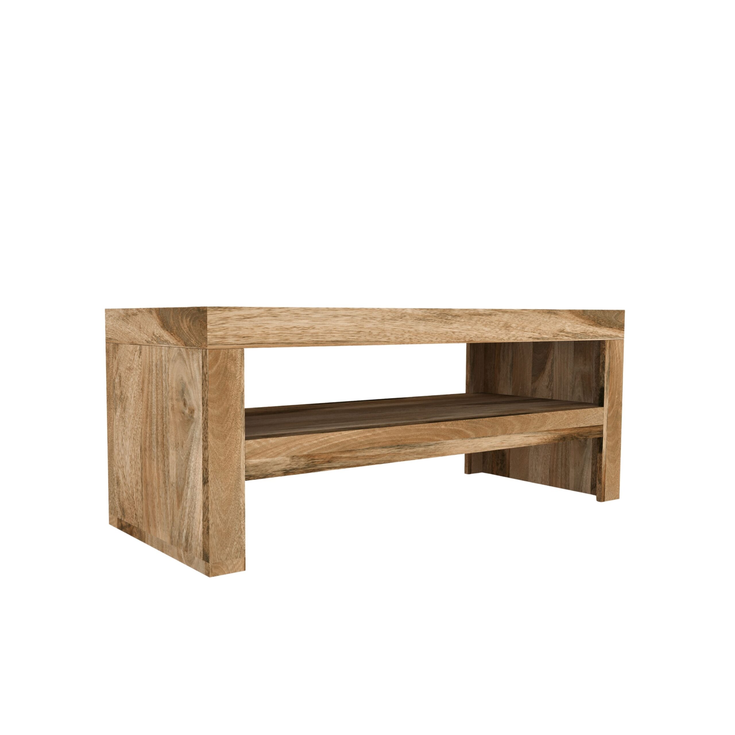 Natural Mango Wood Coffee Table - Image 4