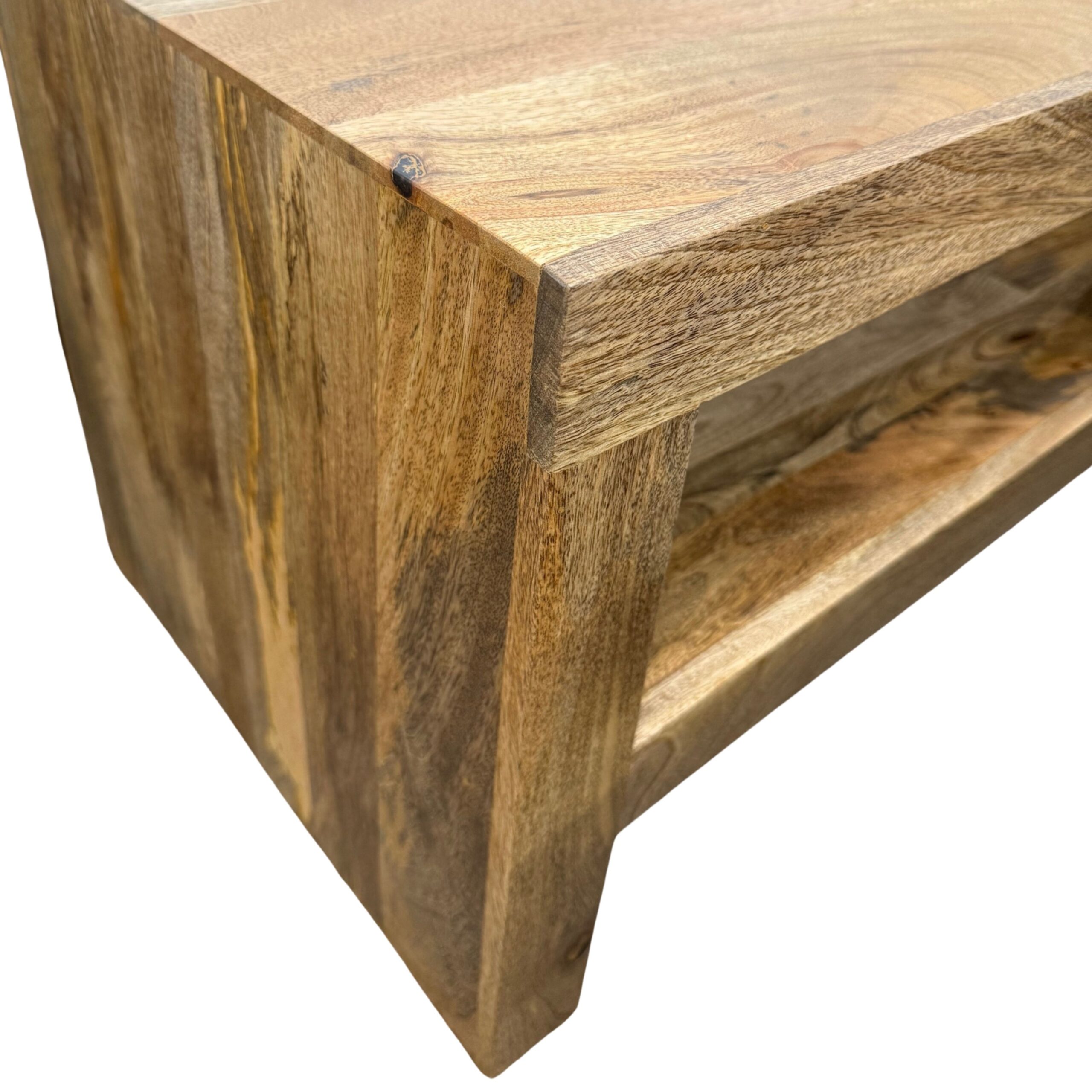 Natural Mango Wood Coffee Table - Image 5