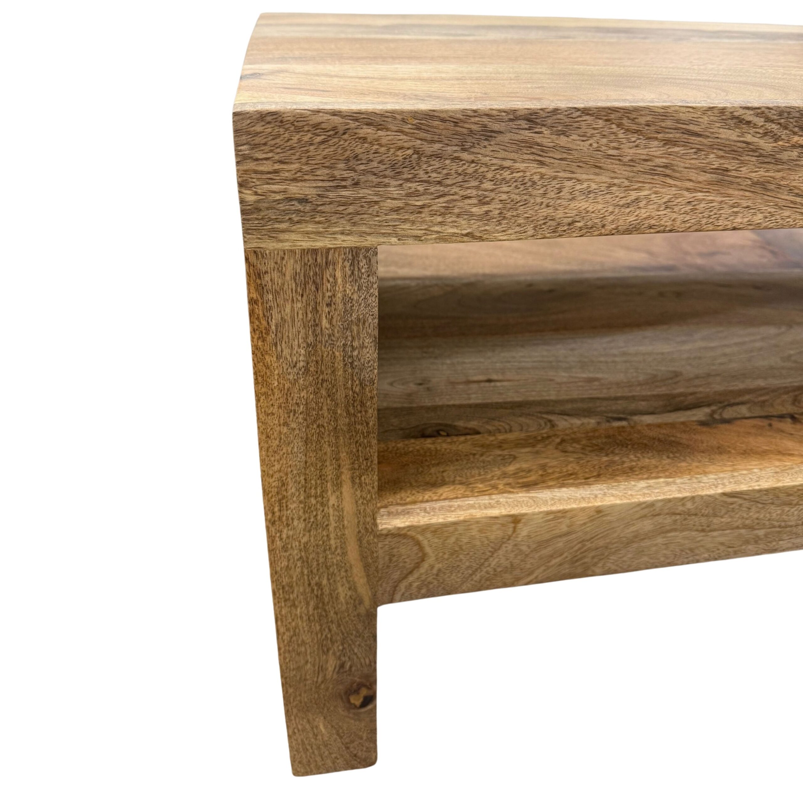 Natural Mango Wood Coffee Table - Image 6