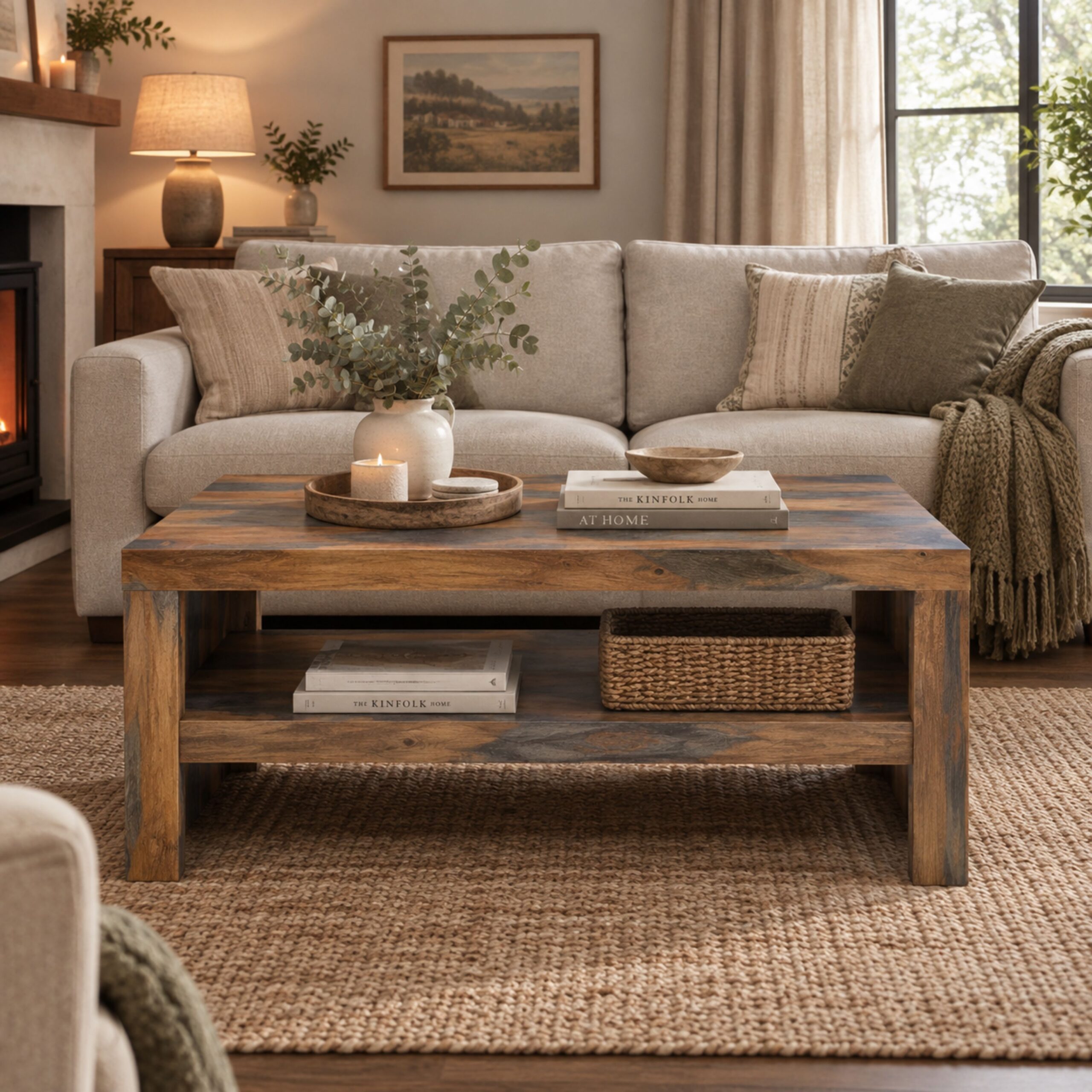Sheesham Wood Coffee Table - Image 2