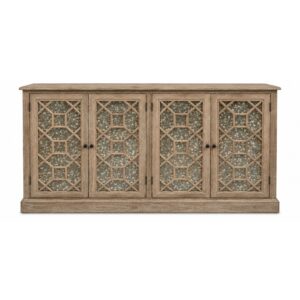 Large Antique Mirrored Sideboard