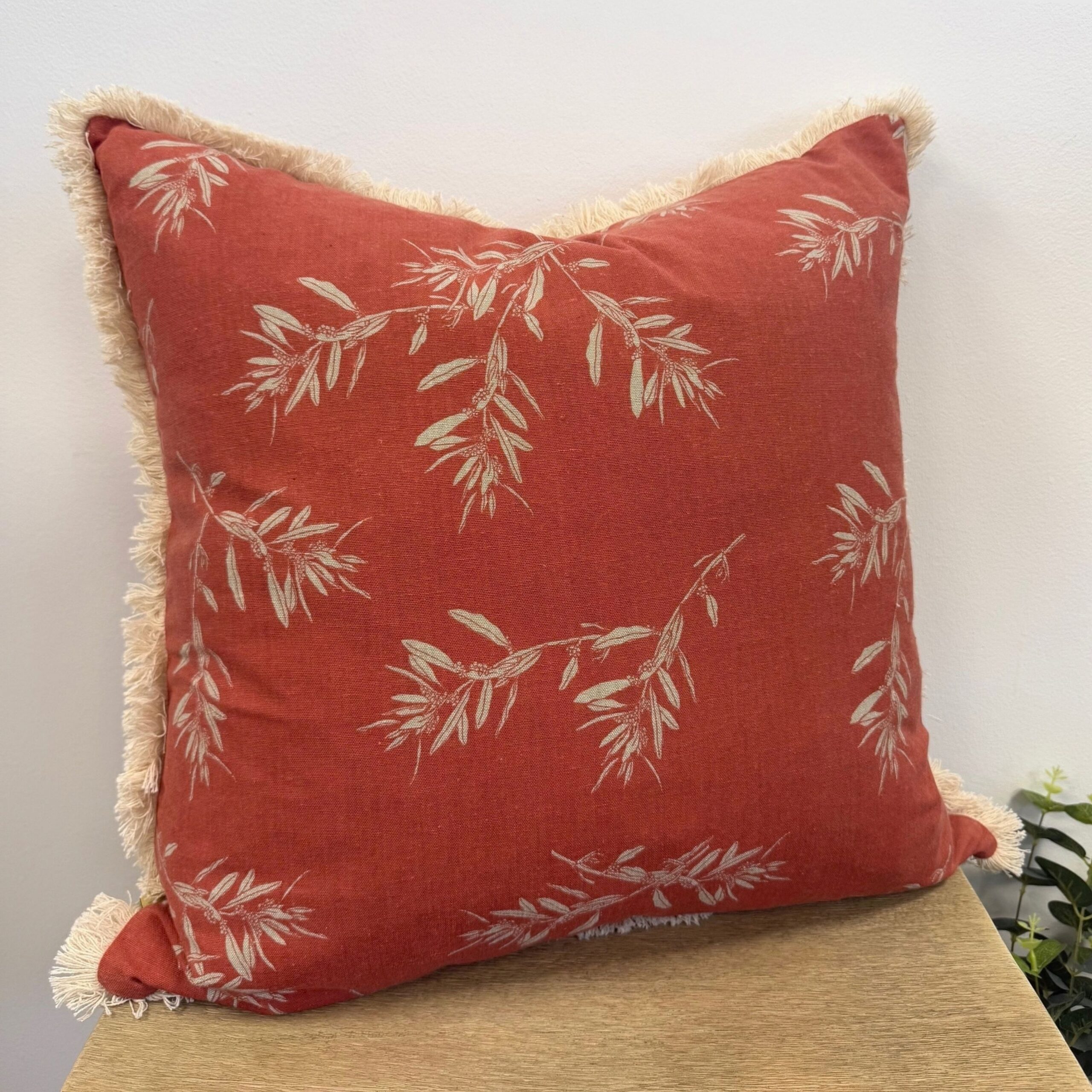 Olive Branch Cushion in Cinnamon - Image 3
