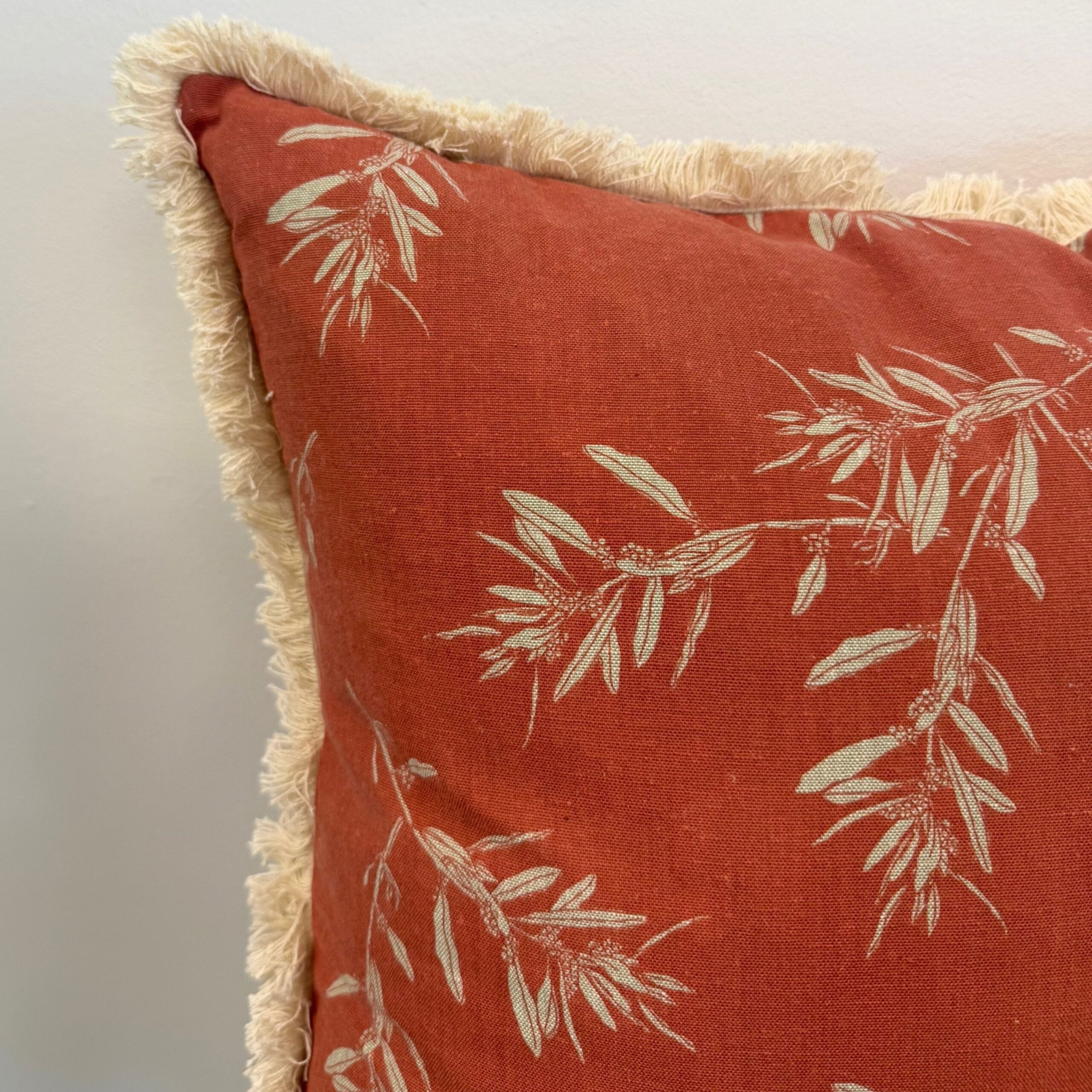 Olive Branch Cushion in Cinnamon - Image 4