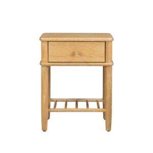 Wrenley Nordic Oak 1 Drawer Bedside Table