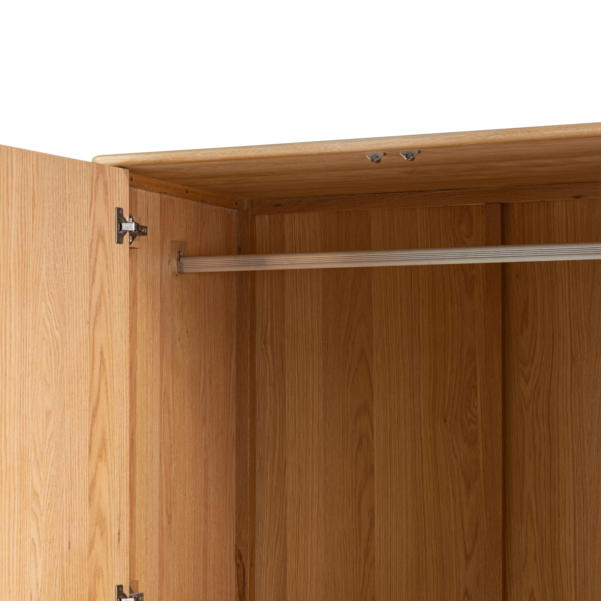 Wrenley Nordic Oak Double Wardrobe - Image 7