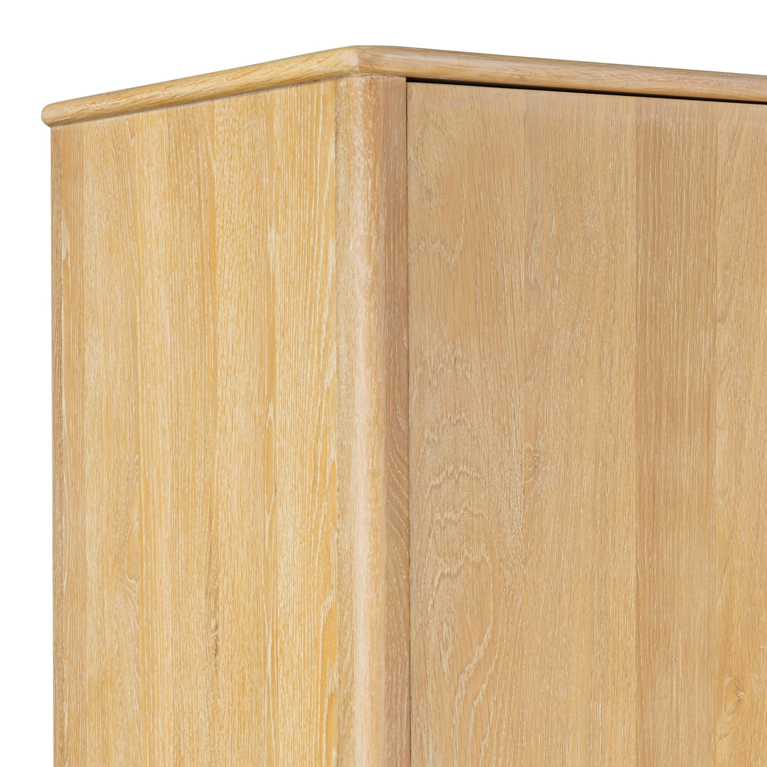 Wrenley Nordic Oak Double Wardrobe - Image 5