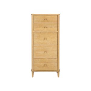 Wrenley Nordic Oak 5 Drawer Tall Boy